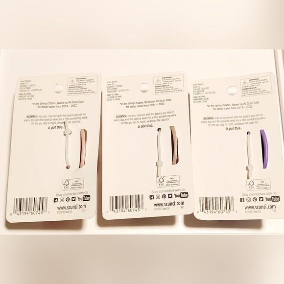 NWT 3×SCÜNCI LARGE HAIR CLAW SET + BONUS XL HAIR CLAW! - Picture 4 of 7